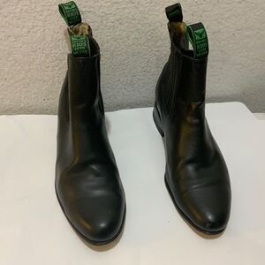 Botines Roos leon Mens Leather  Chelsea Ankle Bootie Size 8/8.5